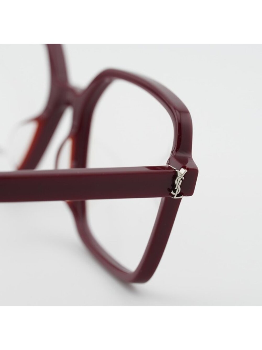 Saint Laurent SL M139 006 Square Eyeglasses Dark Red 54mm Frame - Picture 10 of 12